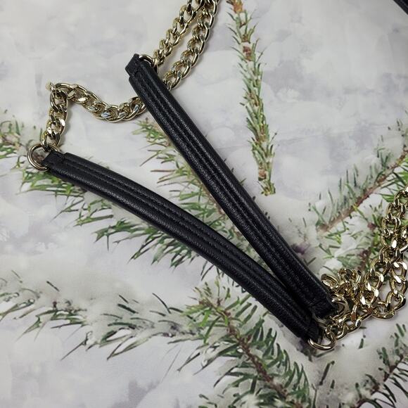 Love Moschino Black Heart Love Script Tote with Chain - Picture 16 of 16